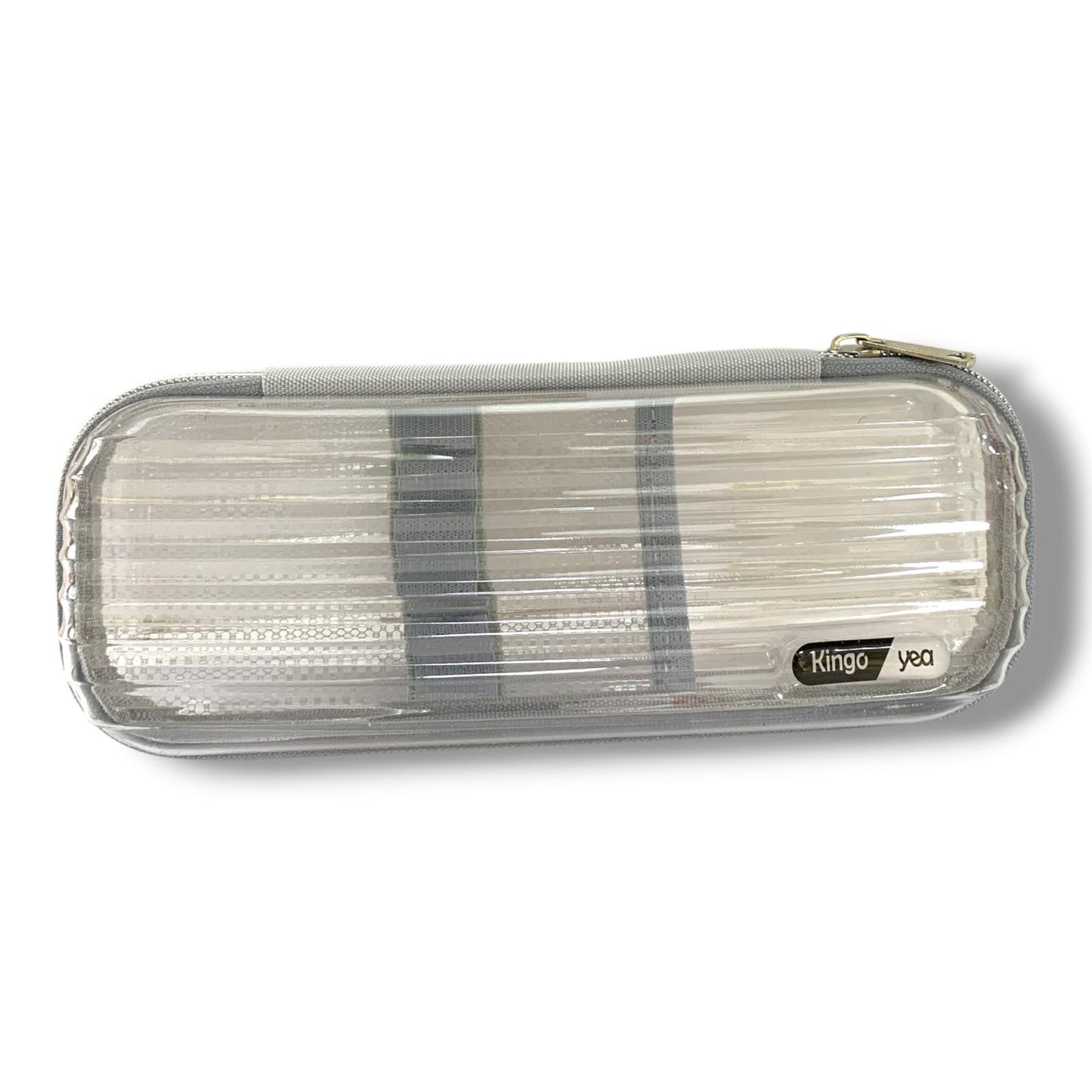 A&T Large Pencil Pouch 1 Zipper Transperant #3 || مقلمة كبيرة سحاب واحد شفاف #3