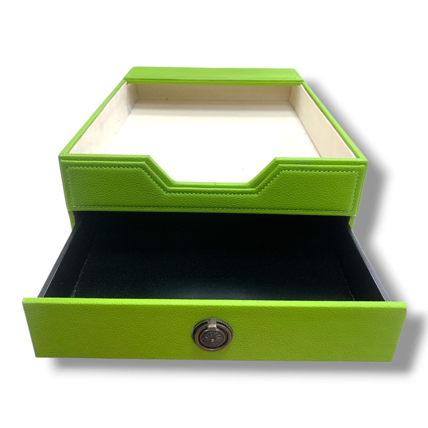 Green Leather Desk Set 6 PCS || طقم مكتب جلد اخضر6 قطع