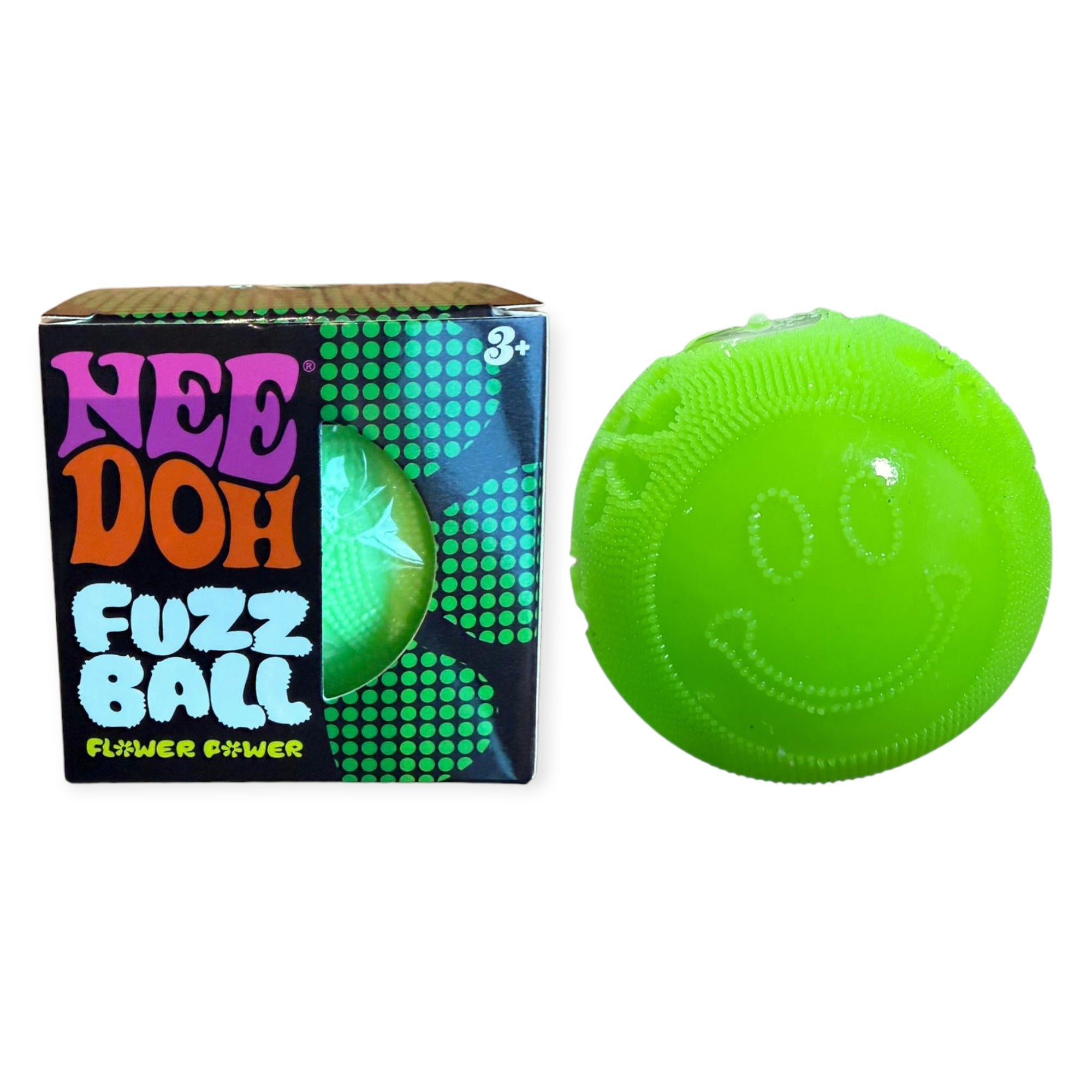 Needoh Fuzz Ball Flower Power Green || نيدو الكره فاز بول اخضر – Maktabakw