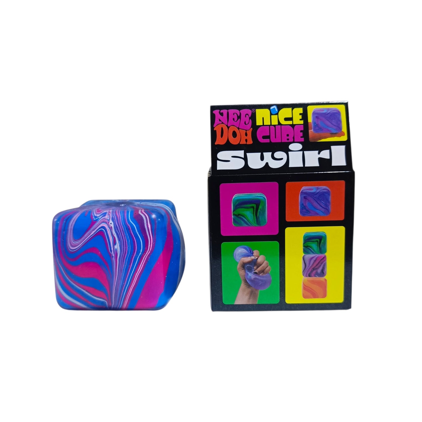 Needoh Nice Cube Swirl Blue || مكعب نيدو سويرل ازرق