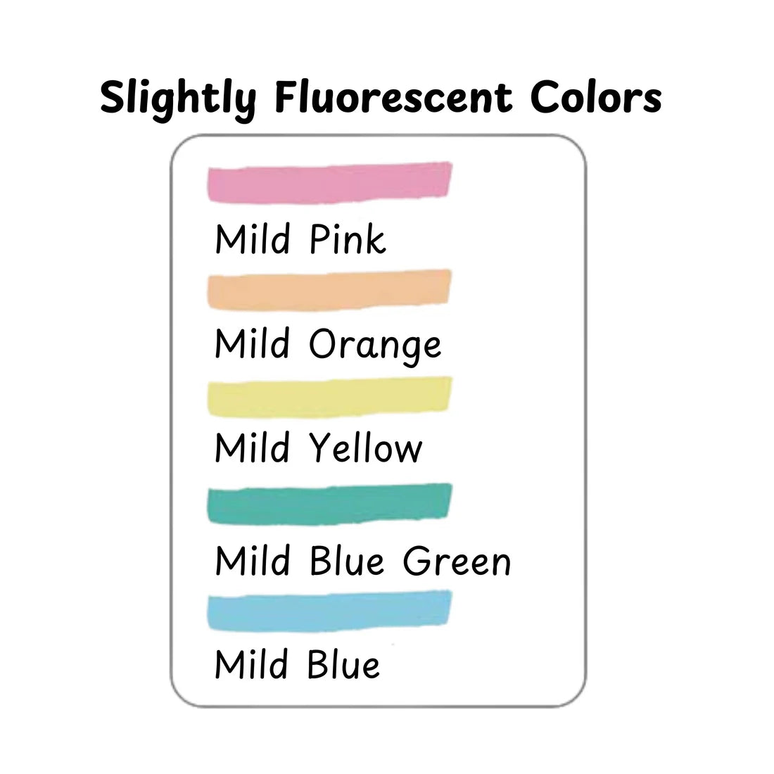 Zebra Midliner Highlighter Pen Set 5 Semi Florescent Colors || زيبرا  مجموعة أقلام تحديد فوسفوري ميلد لاينر 5 ألوان فسفورية
