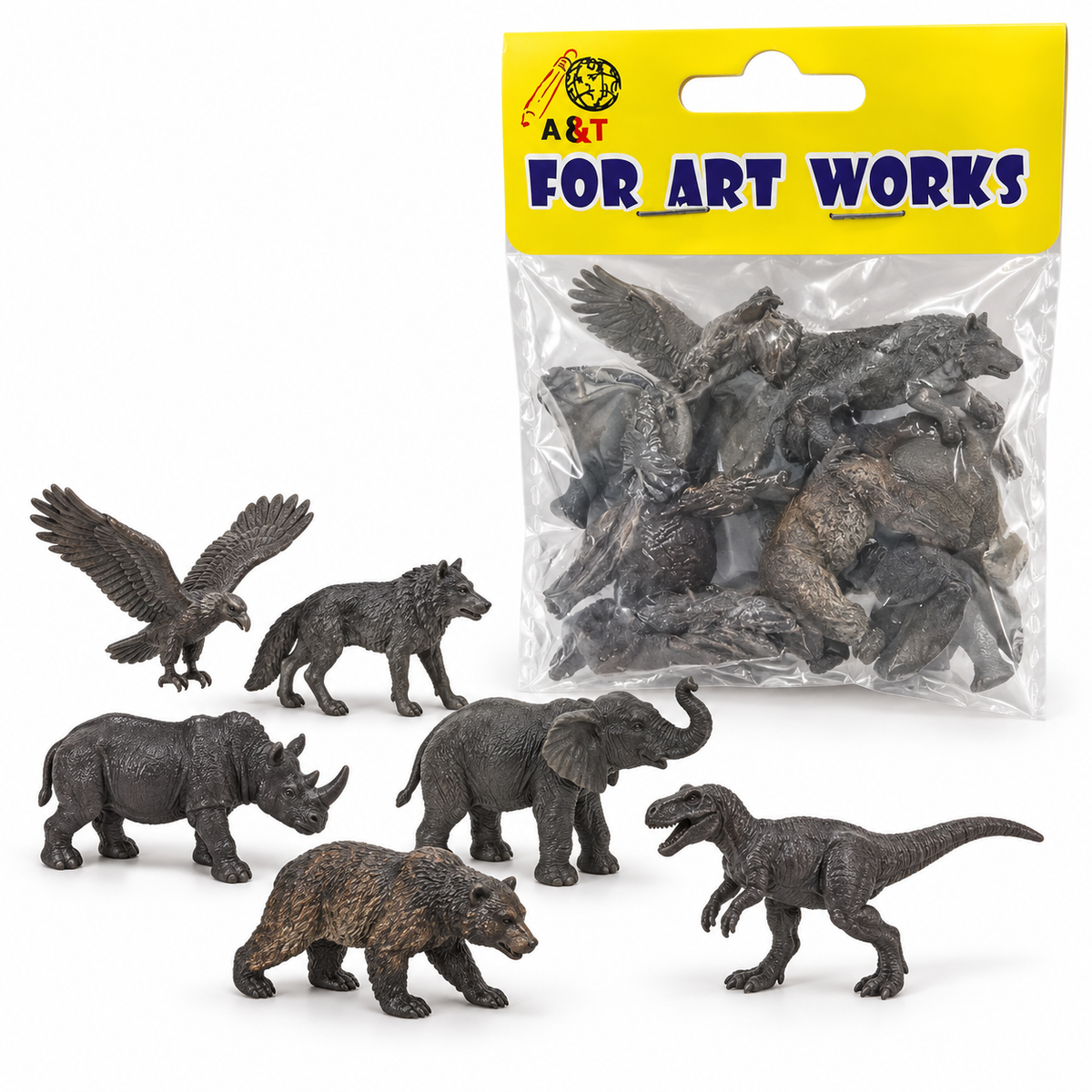 A&T dark wildlife animal figures set