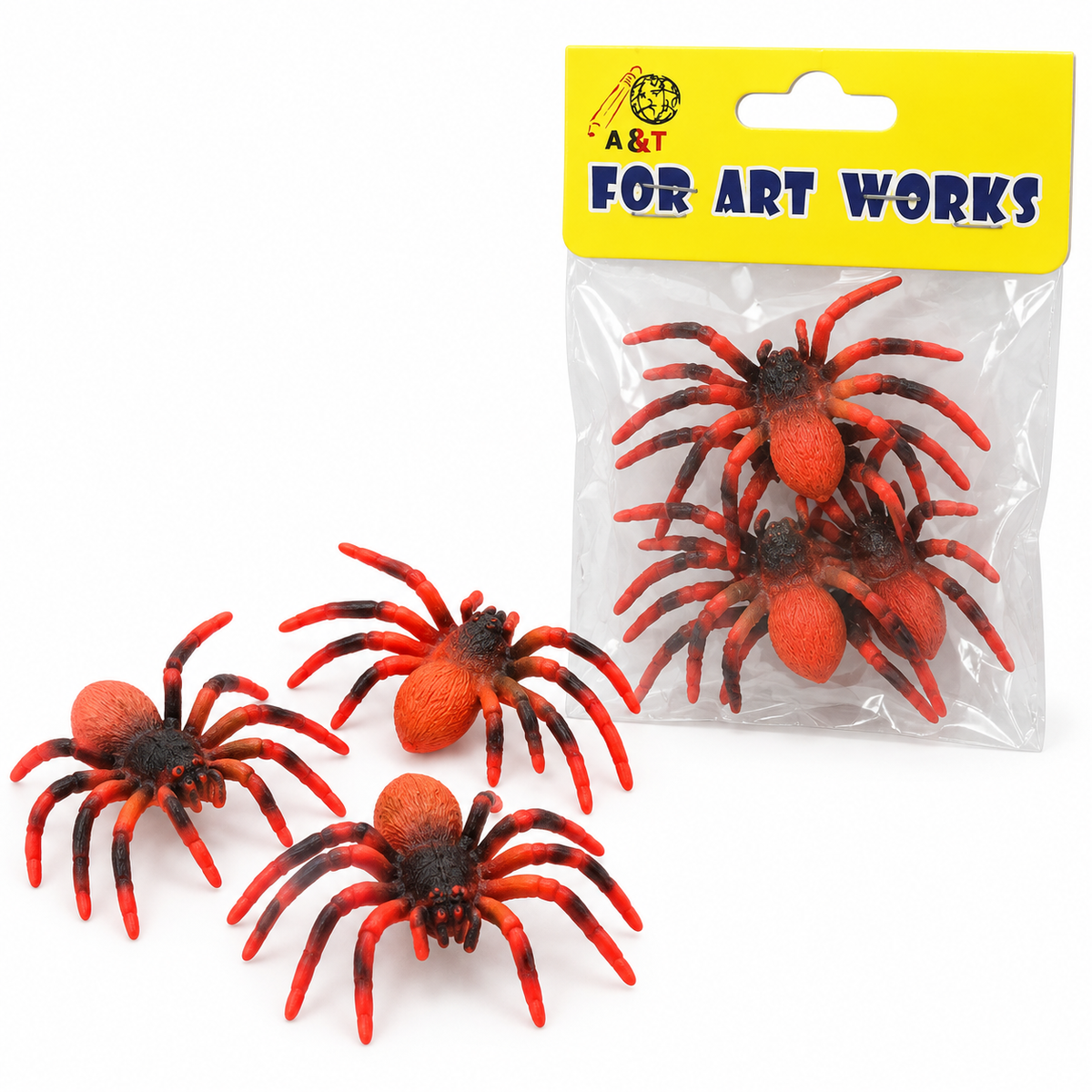 A&T red spider figures 3 pieces