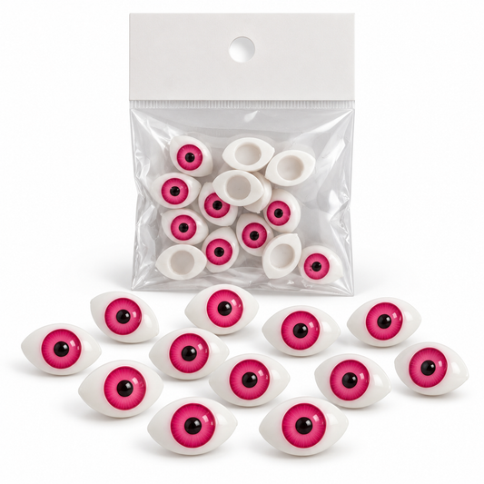 A&T Pink Iris Craft Eyes Pack || عيون بلاستيك وردية للأشغال اليدوية