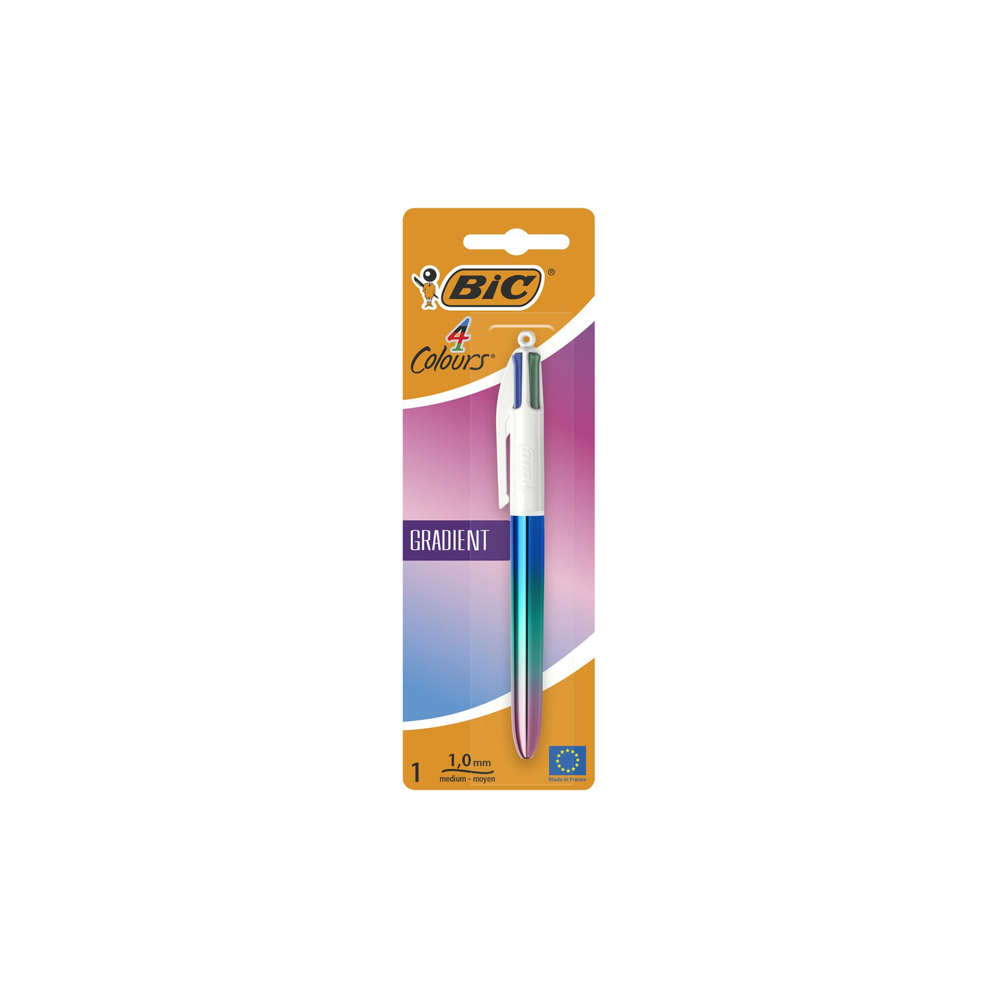 BIC 4 Colours Gradient Pen || قلم بيك 4 ألوان متدرج لماع | 3086123713895