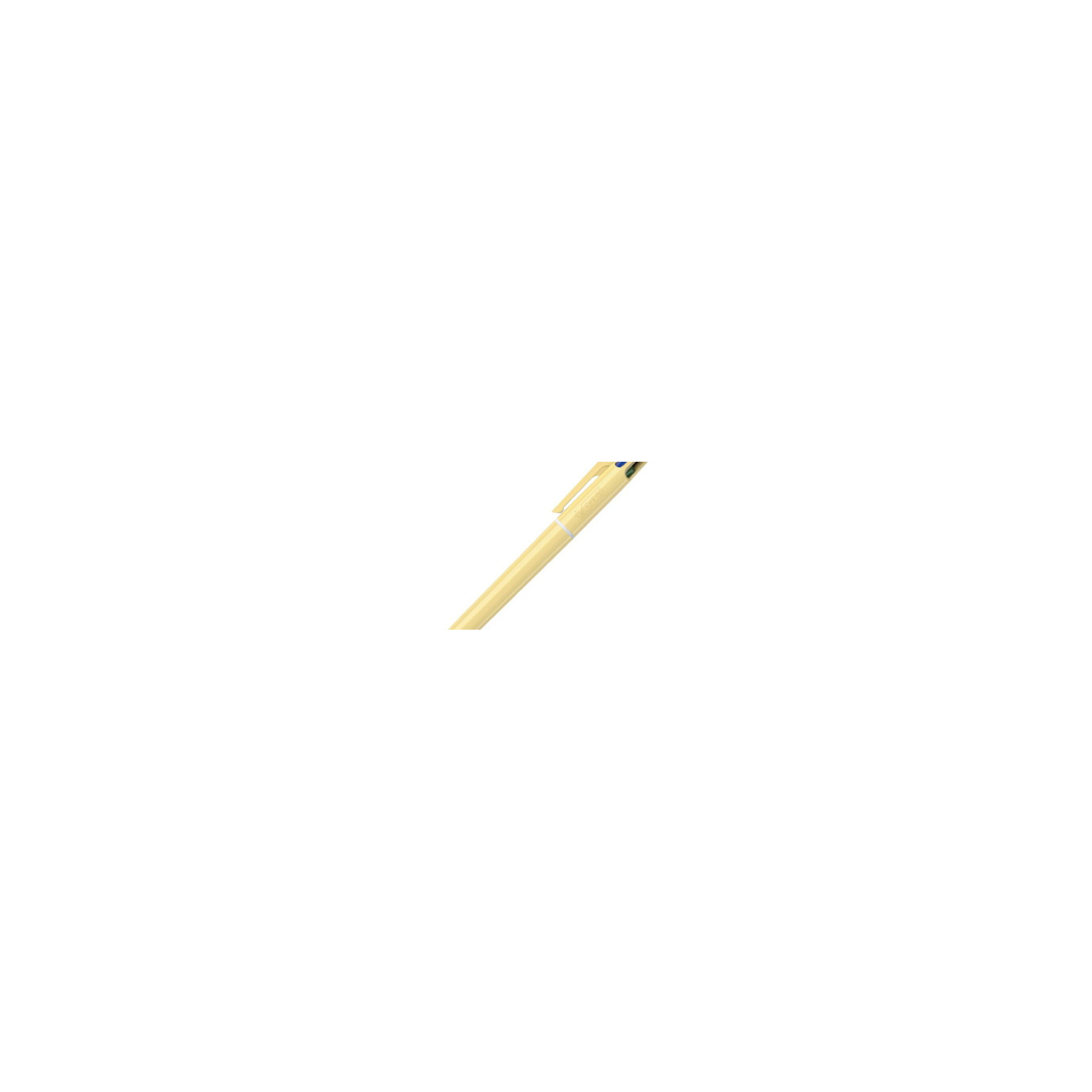 BIC 4 Colours Pastel Yellow Pen || قلم بيك 4 ألوان باستيل أصفر | 3086123739710