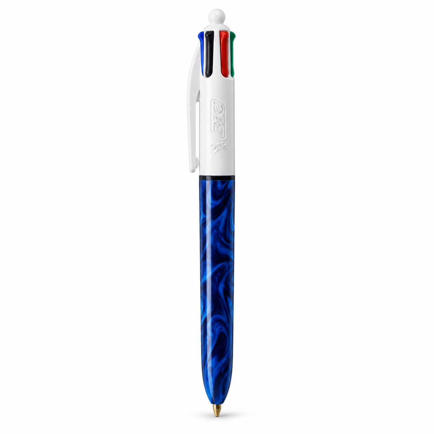 BIC 4 Colours Hydro Dark Blue Pen || قلم بيك 4 ألوان هيدرو أزرق غامق | 3086123776708