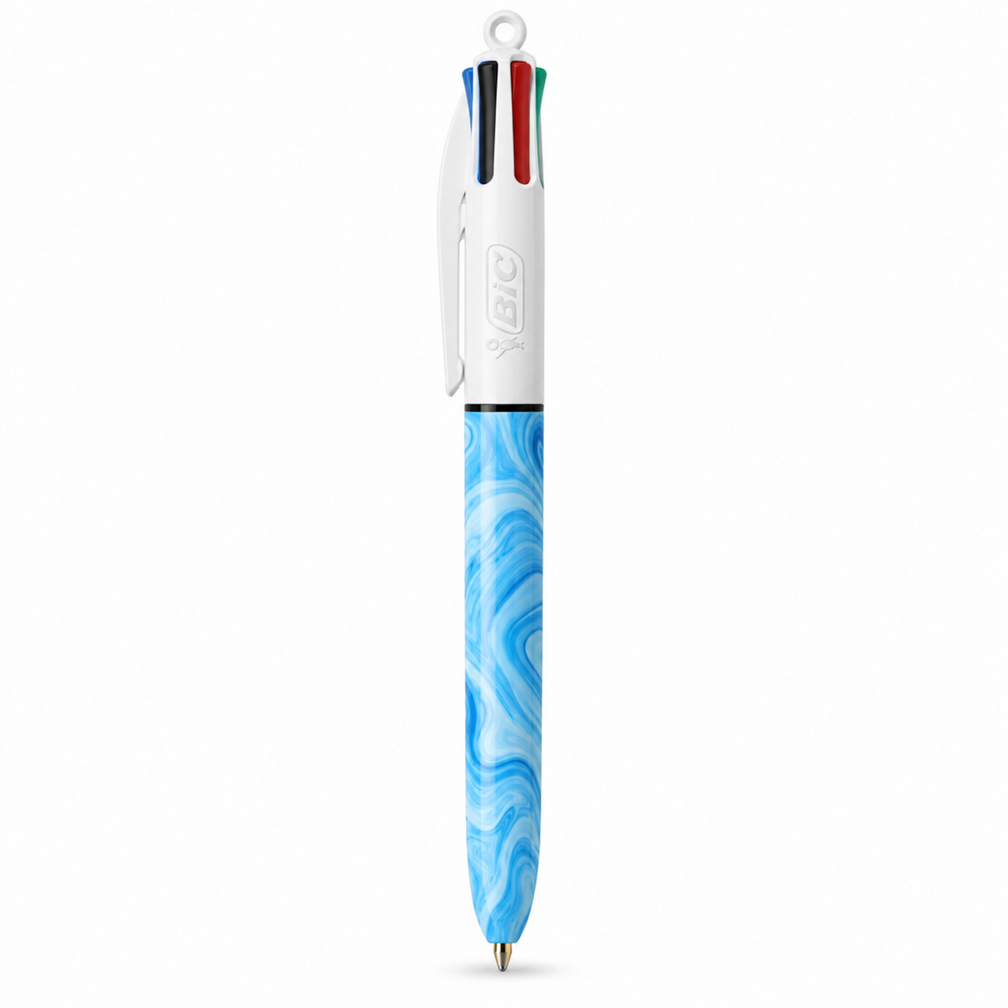 BIC 4 Colours Hydro Light Blue Pen || قلم بيك 4 ألوان هيدرو أزرق فاتح | 3086123776722