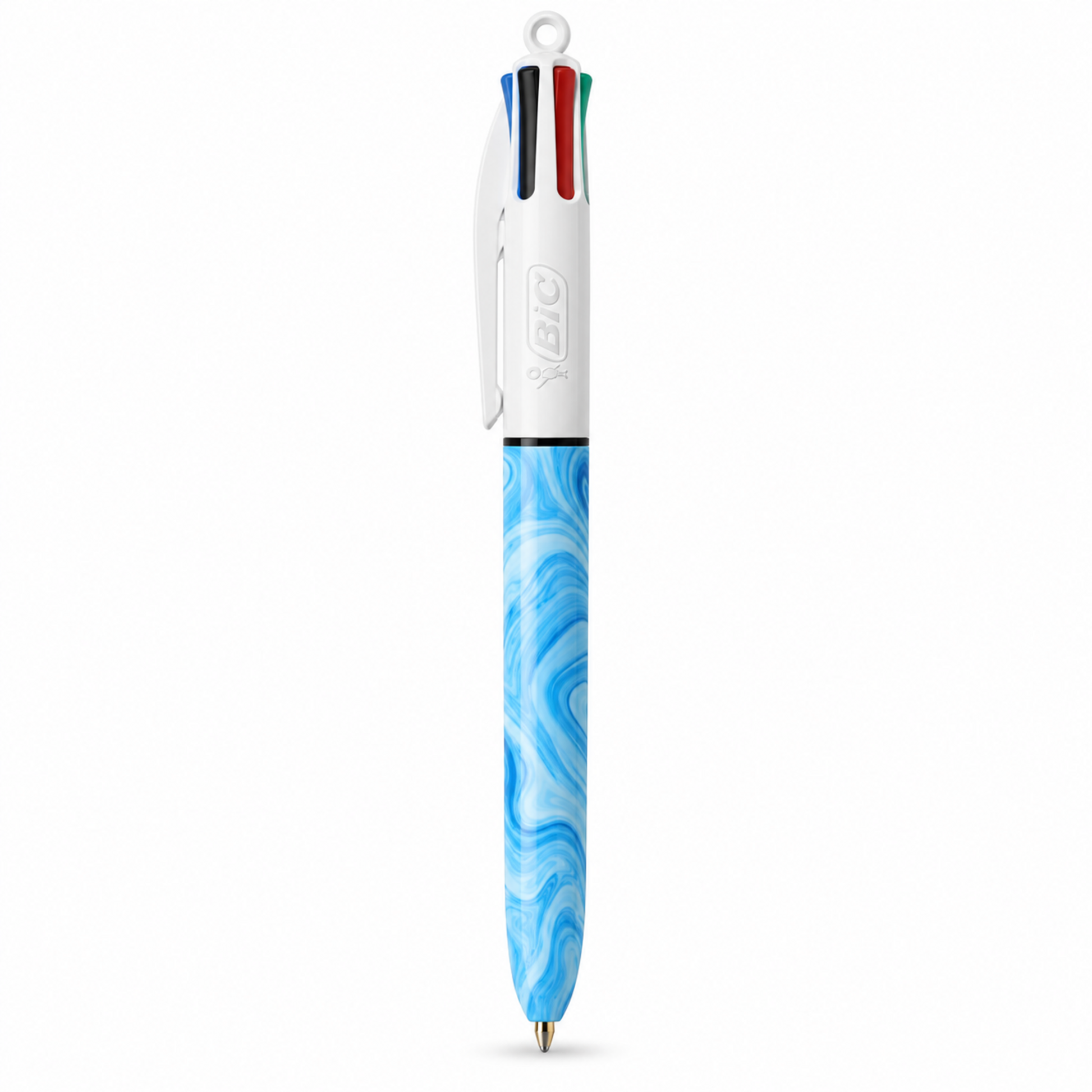 BIC 4 Colours Hydro Light Blue Pen || قلم بيك 4 ألوان هيدرو أزرق فاتح | 3086123776722