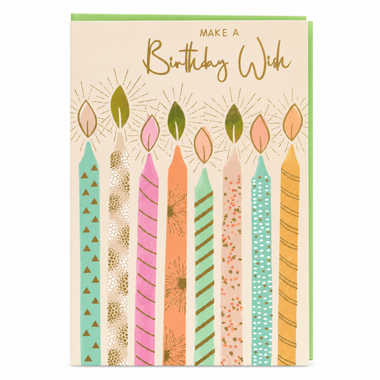 Make a Birthday Wish Candle Greeting Card || بطاقة أمنية عيد ميلاد بالشموع