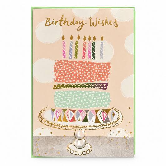 Birthday Wishes Cake Greeting Card || بطاقة أمنيات عيد ميلاد بالكيك