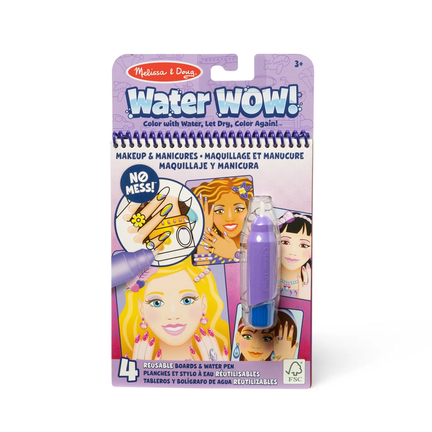Melissa and Doug Water Reveal Pad Fairy Water Wow Makeup || ميليسا آند دوج  لوحة رسم بالقلم المائي ميك اب