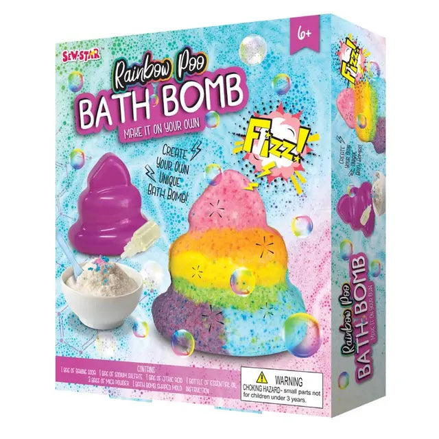 Mogtoy Rainbow Poo Bath Bombs || لعبة تصميم الباث بومب