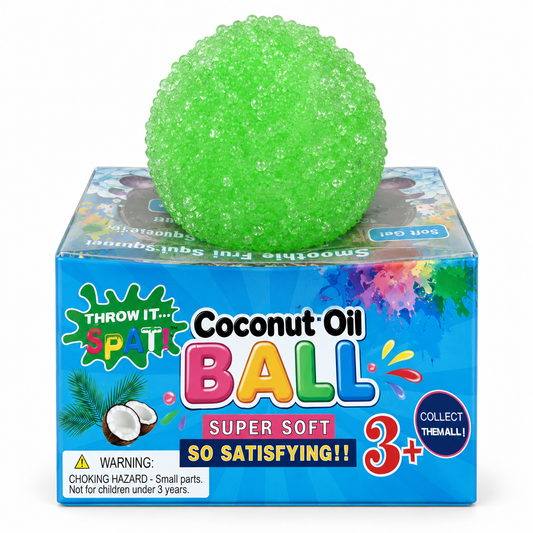 Coconut Squishy with Green Foam Beads || سكوشي جوز الهند - حبيبات فوم خضراء