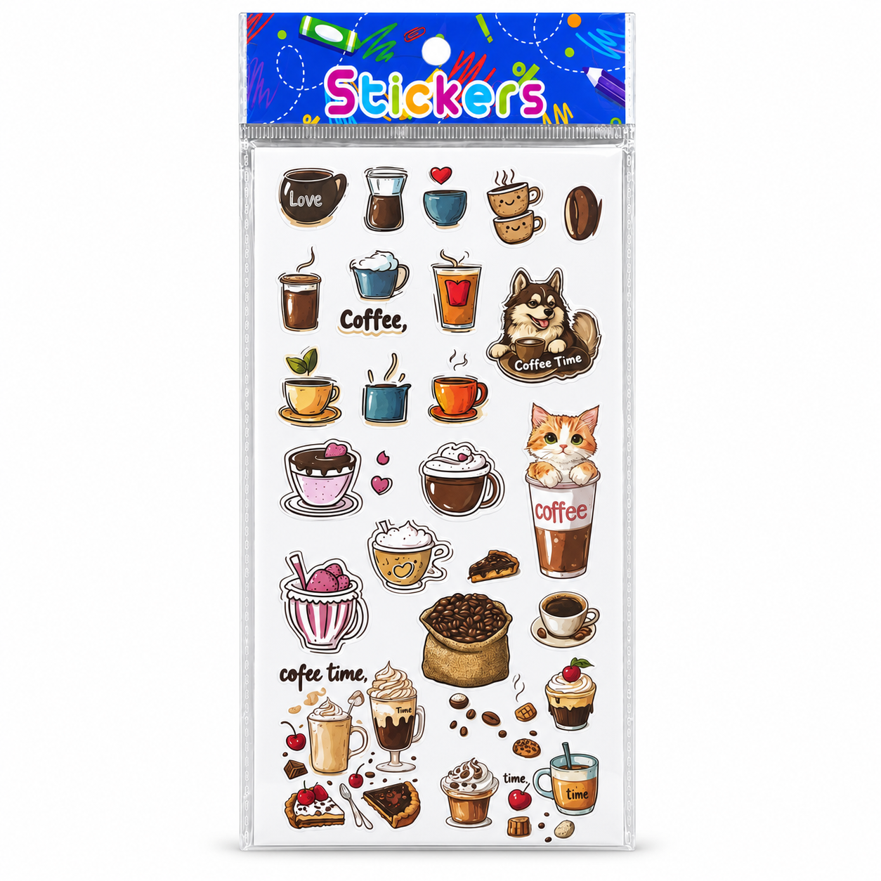 Coffee and Cafe Teacher Decoration Stickers