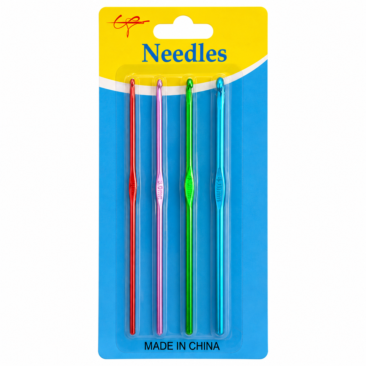 4-Piece Colorful Crochet Hook Set || طقم إبر كروشيه ملونة 4 قطع