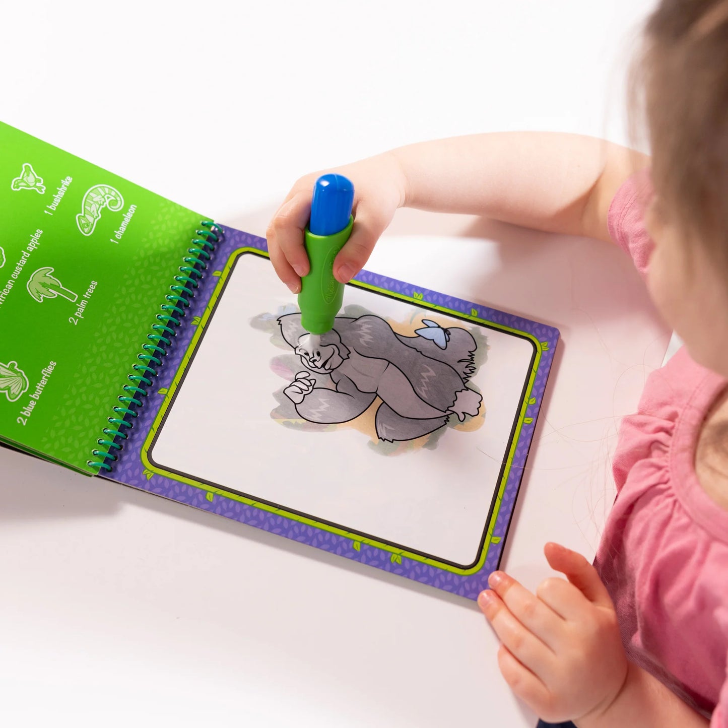 Melissa and Doug Water Water Reveal Pad Jungle  || ميليسا آند دوج  لوحة رسم بالقلم المائي الغابة