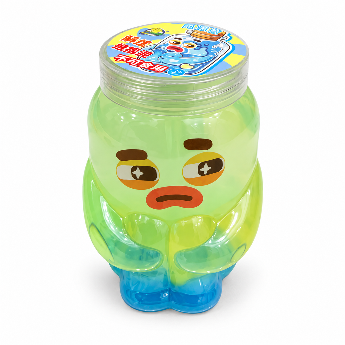 Blue Base Character Compound Jar || علبة مادة تشكيل بتصميم شخصية وقاعدة زرقاء