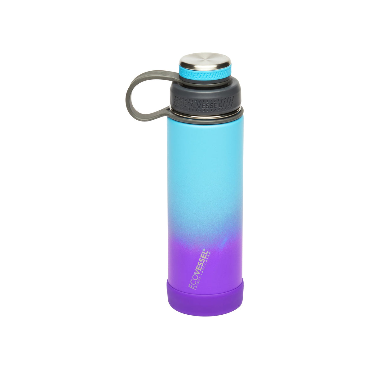 Ecovessel BOULDER 20 oz - TriMax® Insulated Stainless Steel - Lavender Fields Water Bottle