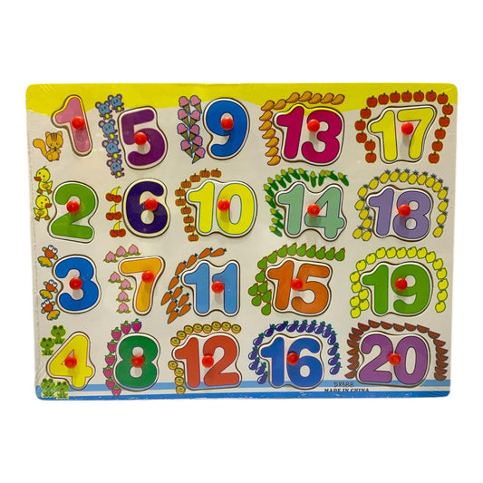 English Numbers Puzzle 1-20 DX688