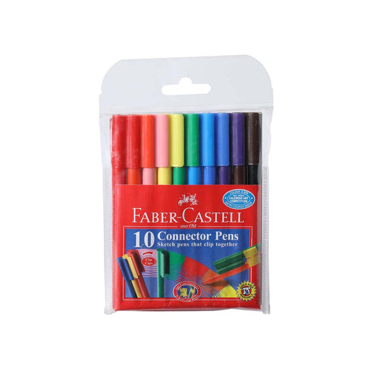 Faber Castell connector markers 10 Colors || الوان شينيه فيبر كاستل كونيكت⁩ ١٠ لون