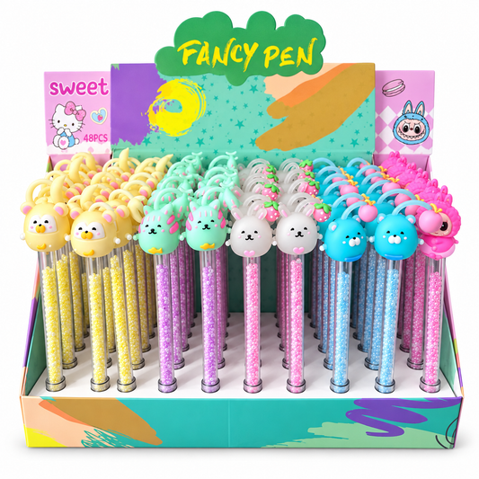 Fancy Animal Bead Pen - Assorted, 1 Piece