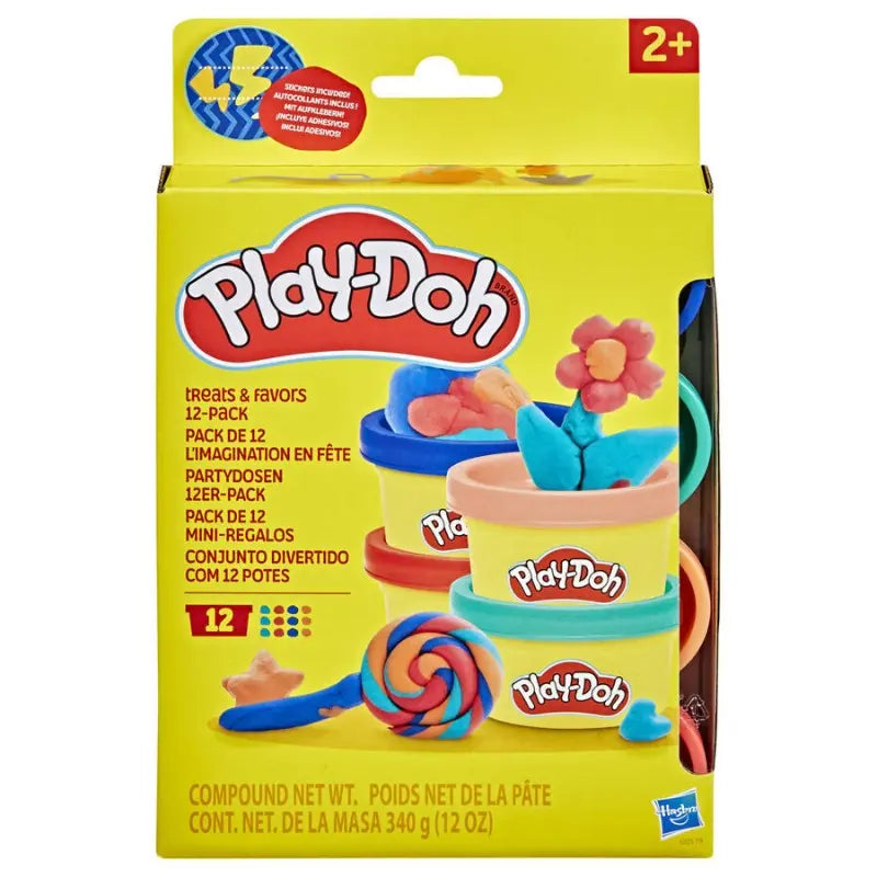 Play-Doh Treats & Favors 12-Pack Mini Cans || مجموعة طين صلصال بلي دوه 12 لون