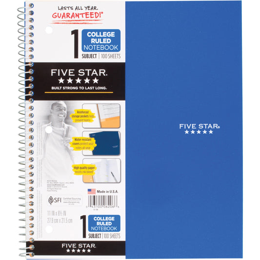 Five Star Note Book 1 Subject ||  دفتر  فايف ستار 1 موضوع