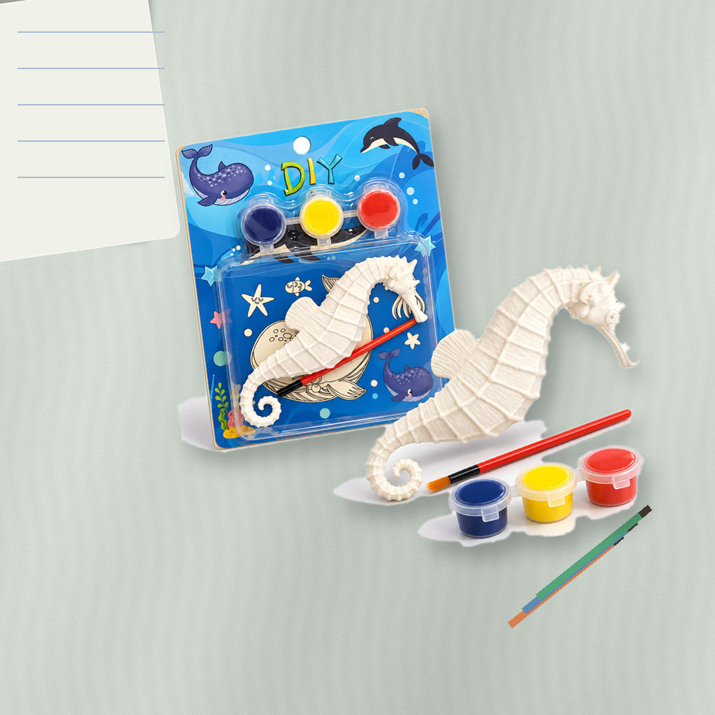 Graffiti DIY Seahorse Painting Kit || طقم جرافيتي لتلوين مجسم حصان البحر
