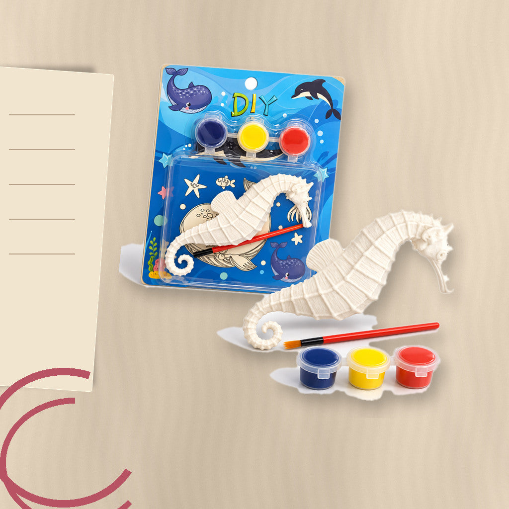 Graffiti DIY Seahorse Painting Kit || طقم جرافيتي لتلوين مجسم حصان البحر