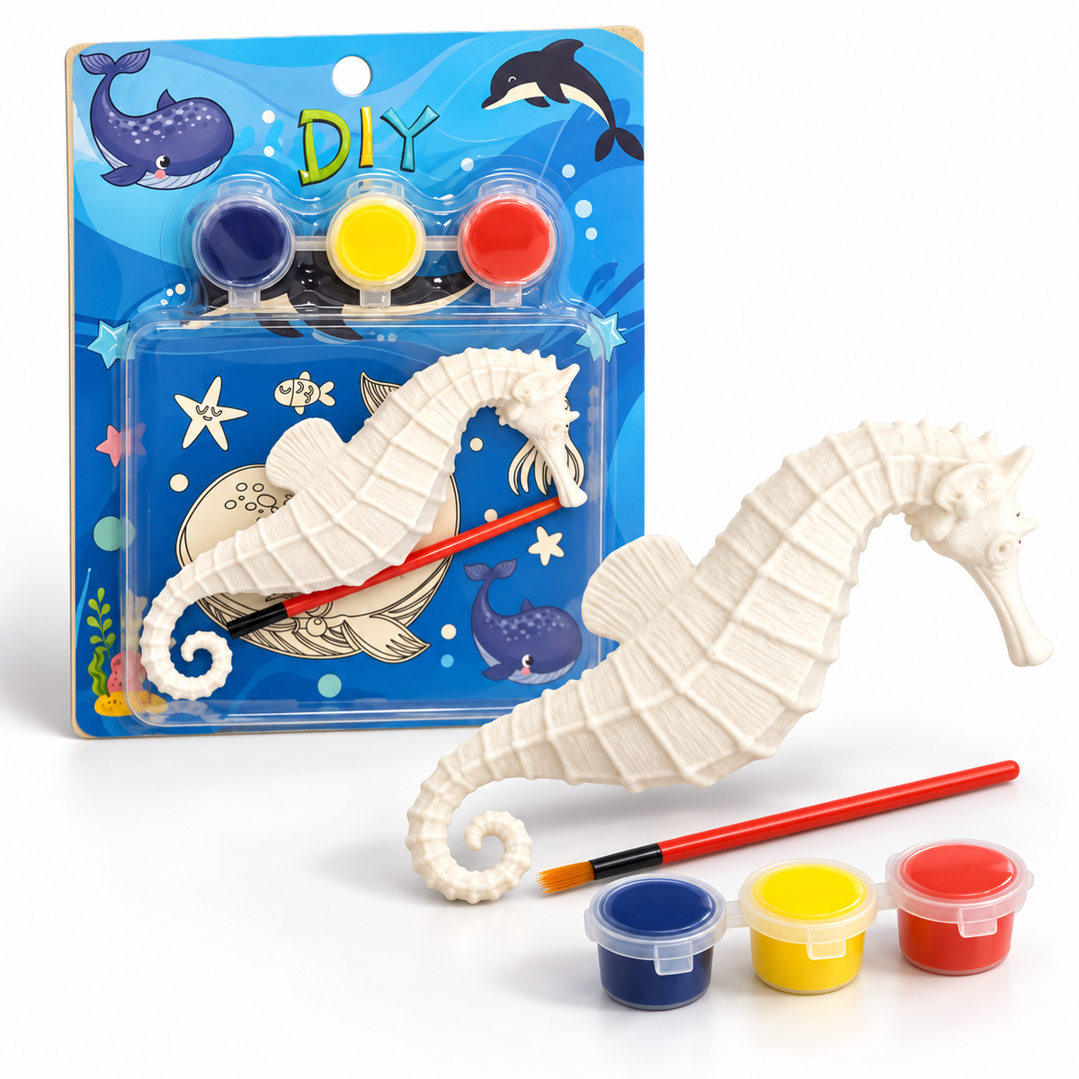Graffiti DIY Seahorse Painting Kit || طقم جرافيتي لتلوين مجسم حصان البحر