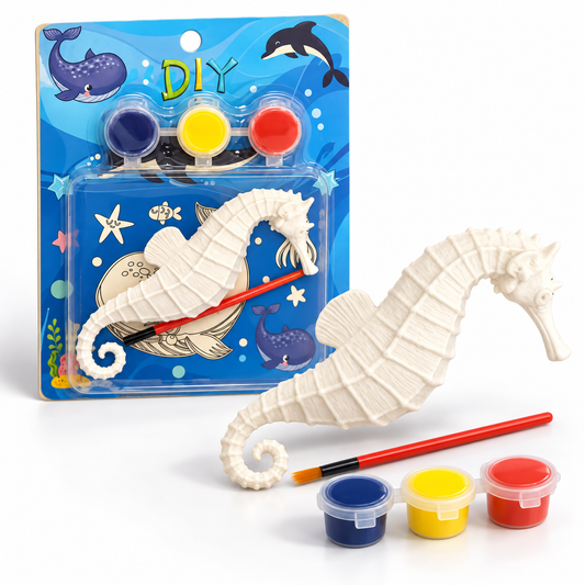 Graffiti DIY Seahorse Painting Kit || طقم جرافيتي لتلوين مجسم حصان البحر