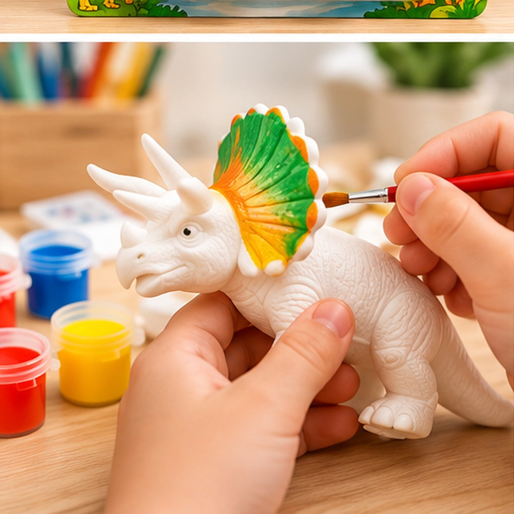 Graffiti Triceratops Painting Kit - illustrative painting activity || طقم جرافيتي ترايسيراتوبس - نشاط تلوين