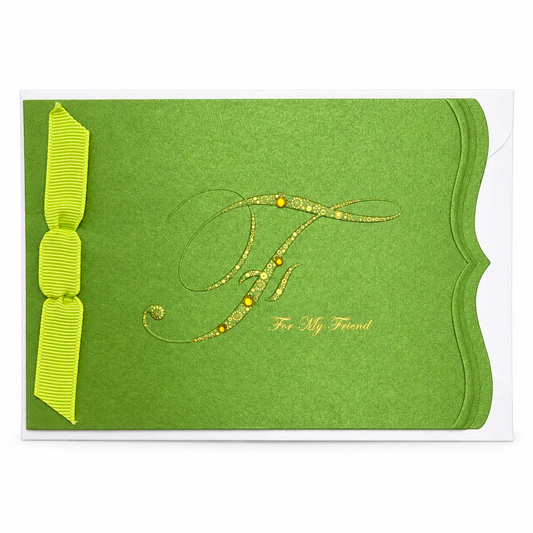 For My Friend Greeting Card - Green || بطاقة للصديق - أخضر