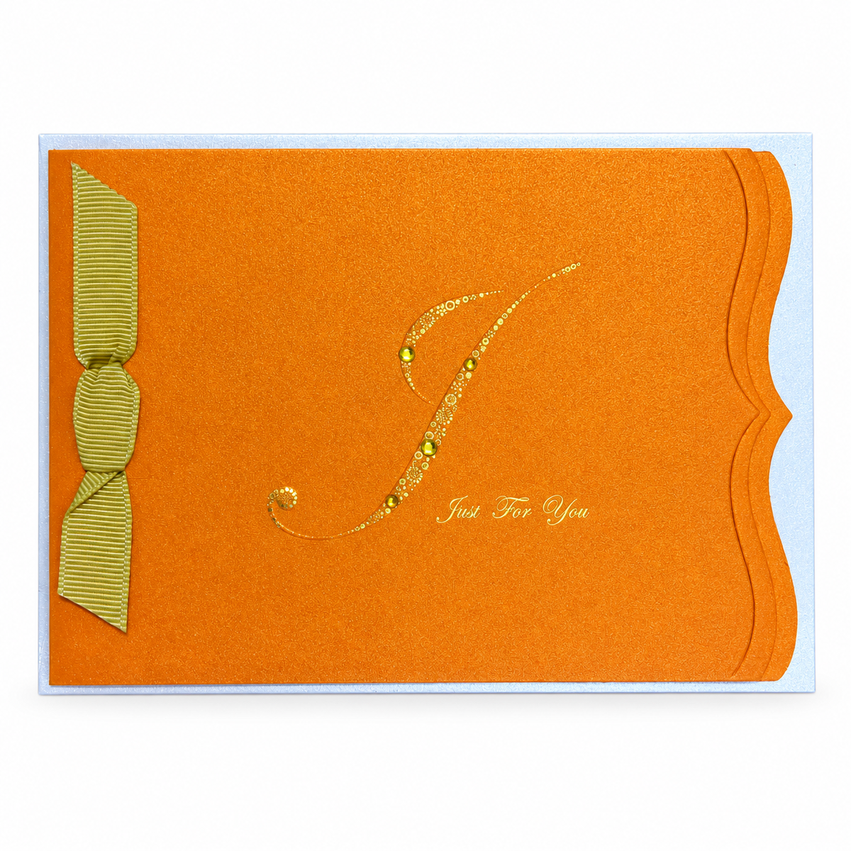 Just For You Greeting Card - Orange || بطاقة إهداء لك فقط - برتقالي