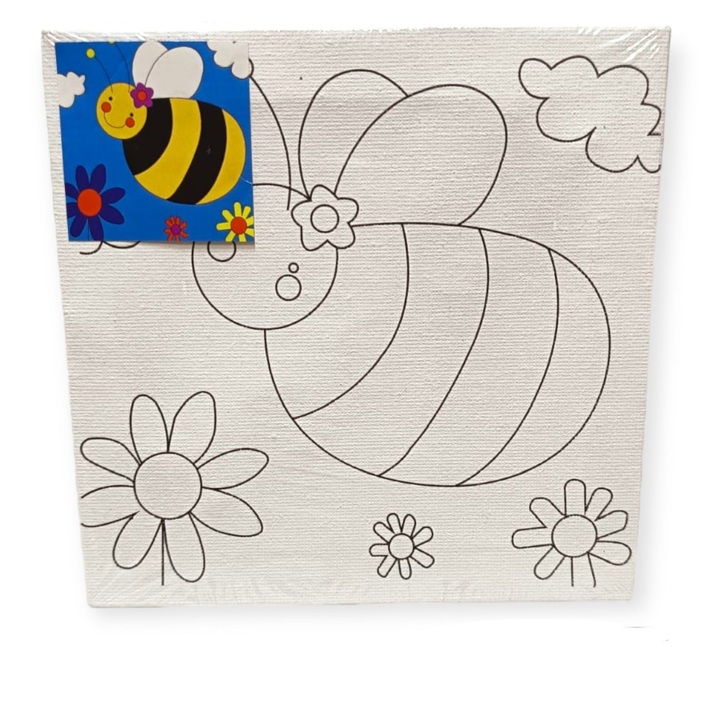 Bee Kids Canvas 15*15 cm || كانفاس اطفال شكل نحلة
