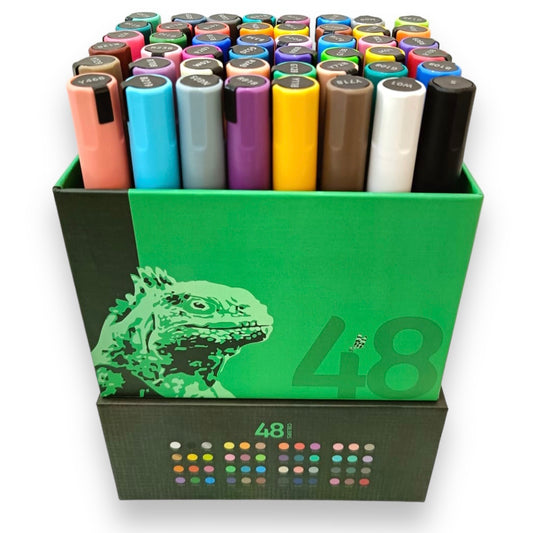 Ulebbe Acrylic Markers 48 Colors || الوان يوليبي اكريليك ماركر ٤٨ لون⁩⁩⁩