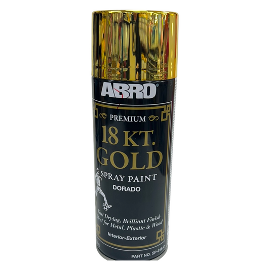 Abro High Tech Paint Metallic Gold || دهان صبغ رش سبراي هاي تك ذهبي لامع⁩