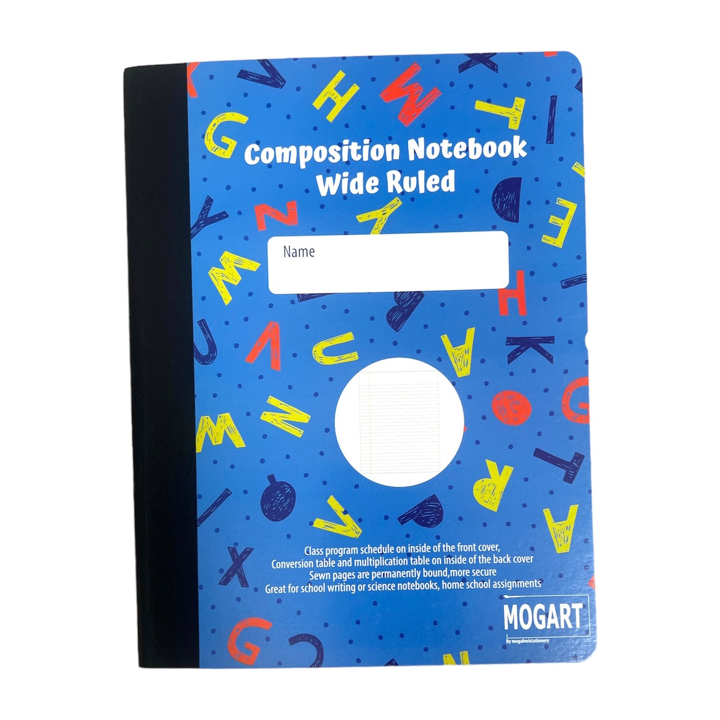 Composition Notebook Wide Ruled Mogart || دفتر كومبوزيشن تسطيرة عريضة موق ارت 