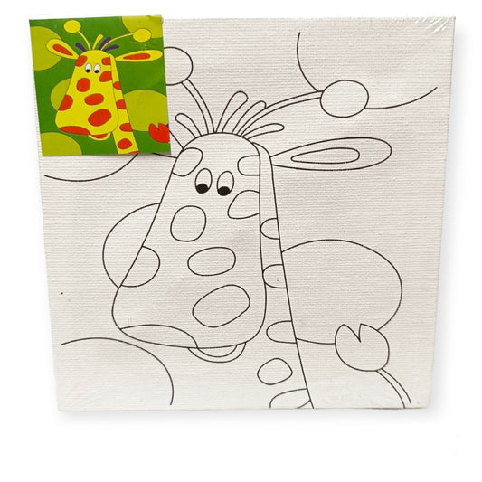 Giraffe Kids Canvas 15*15 cm || كانفاس اطفال شكل زرافة