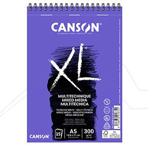 Canson Sketch Pad Mixed Media XL A5 Size ||A5 كراسة رسم كانسون ميكس ميديا حجم 