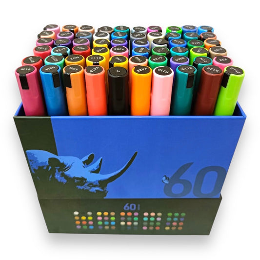 Ulebbe Acrylic Markers 60 Colors || الوان يوليبي اكريليك ماركر ٦٠  لون⁩⁩
