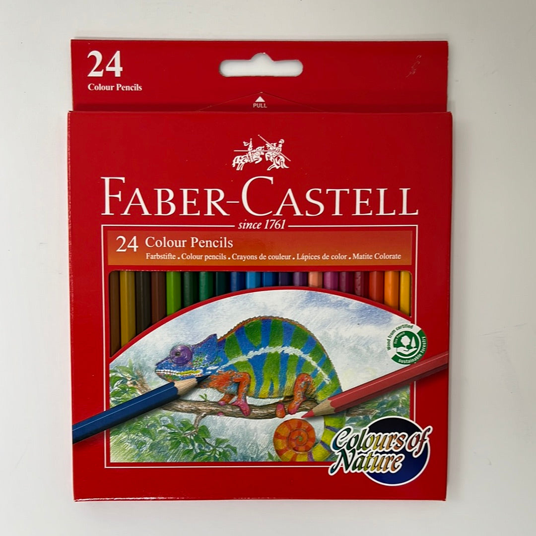 Faber Castell  24 Color Tri Grip Pencil || الوان خشبيه مثلثه فيبر كاستل 24 لون