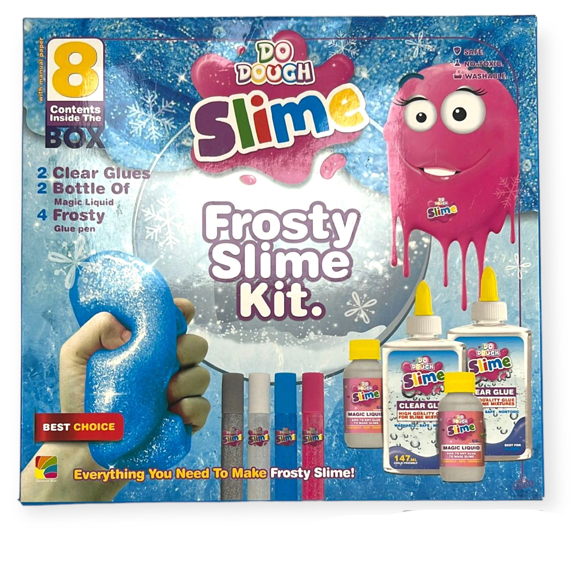 Do Dough Frosty Slime Kit 8 Pcs || مجموعة فروستي سلايم ٨ قطعة 