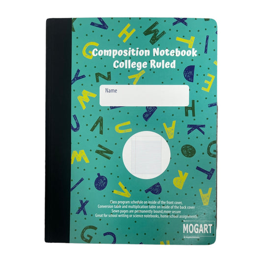 Composition Notebook College Ruled Mogart ||  دفتر كومبوزيشن موق ارت