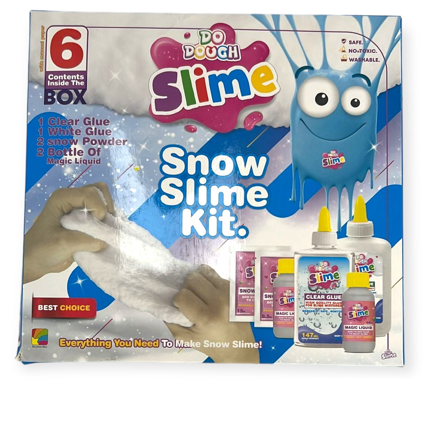 DO Dough Slime Snow Slime Kit 6 Pcs || مجموعه سلايم ثلجي دو دوه ٦ قطعه