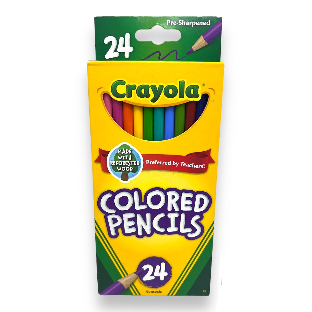 Crayola Colored Pencils 24 Colors || الوان خشبية كرايولا 24 لون