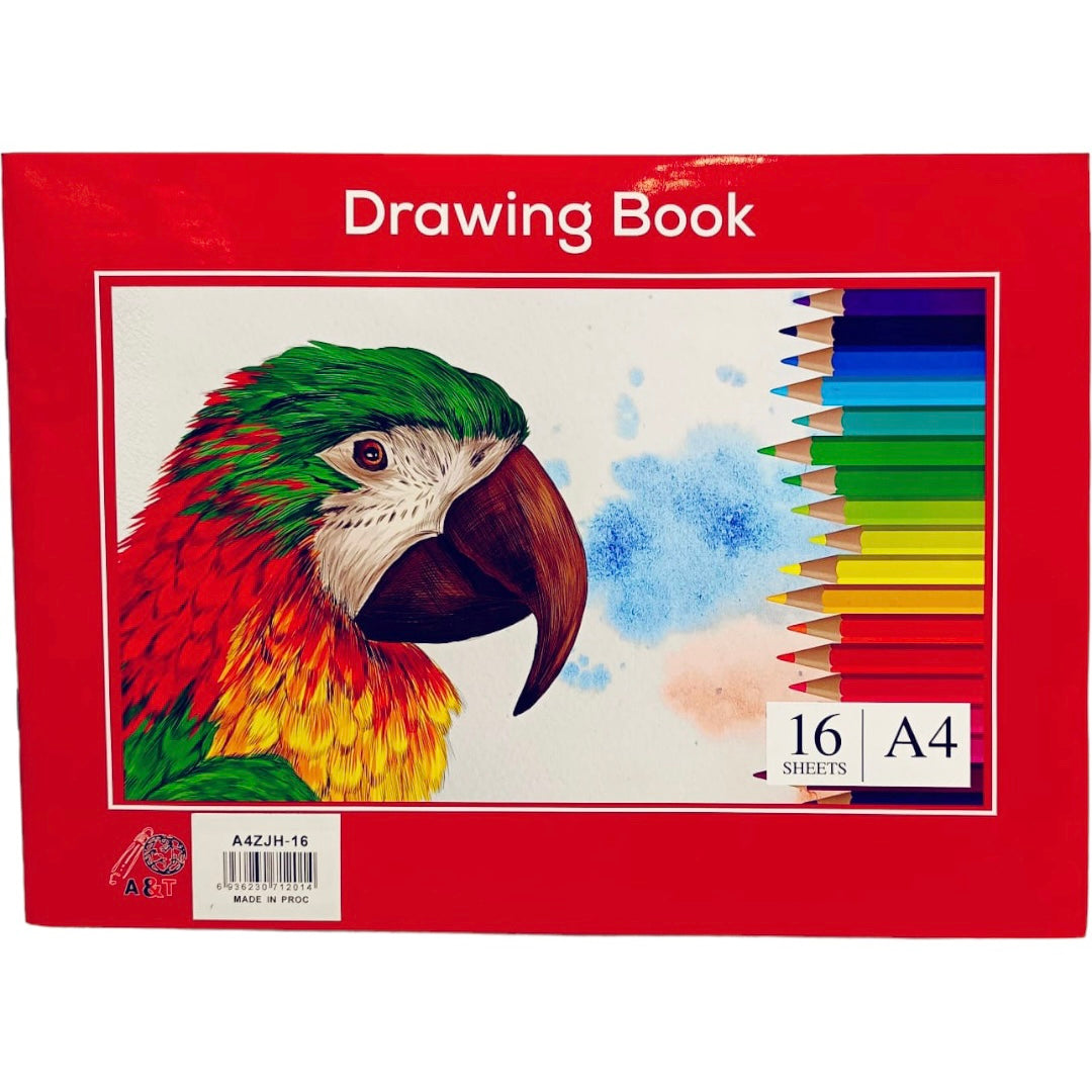 A&T Drawing Book A4 Size 16 Sheets || دفتر رسم اي اند تي ١٦ ورقة حجم 