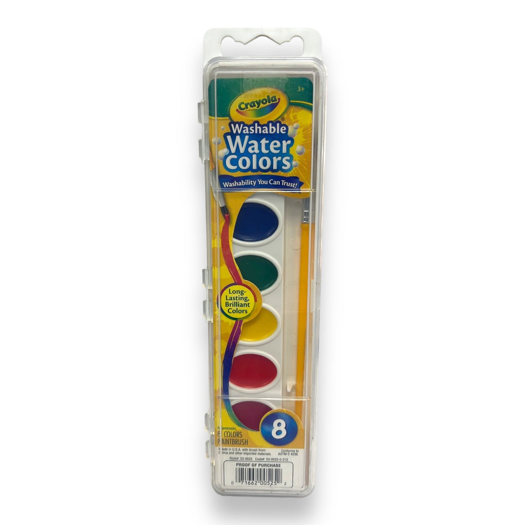 Crayola Washable Watercolors 8 Colors || الوان مائية كرايولا 8 لون 