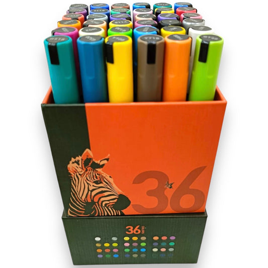 ‏Ulebbe Acrylic Markers 36 Colors || الوان يوليبي اكريليك ماركر ٣٦ لون⁩